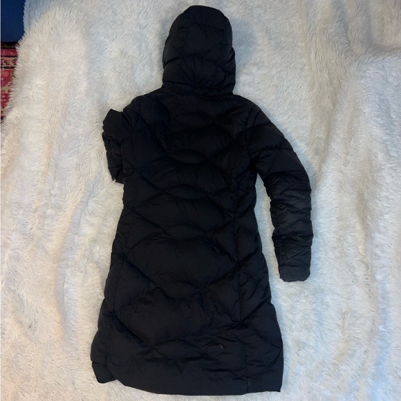 The North Face Dark Gray / Black 550 Down Full Length Winter Coat size Smalll - Picture 5 of 8